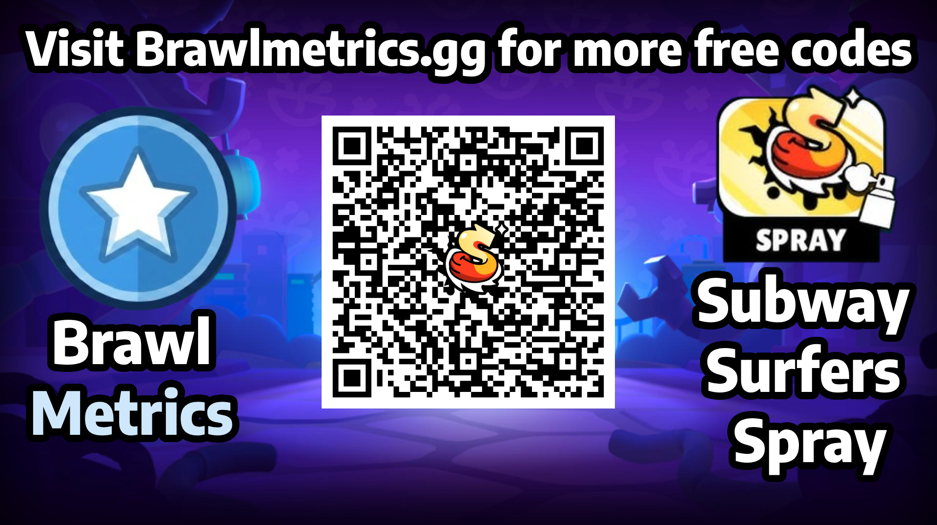 Subway Surfers Spray free reward QR code